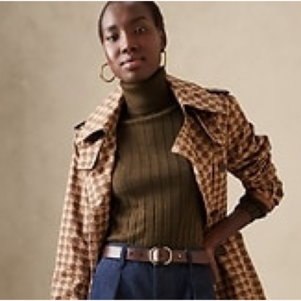 NWOT 100% Merino Wool Banana Republic Nezha Turtleneck Sweater Sz XSP